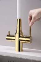 Товар: Смеситель для кухни Paulmark Salix Sa213419-Gw Золото Белый - фото 9 Смеситель для кухни Paulmark Salix Sa213419-Gw Золото Белый — фото 9, Смесители для кухни