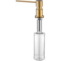 Дозатор для моющего средства Paulmark Kraft D003-BG Брашированное золото — фото 1, Дозаторы для кухонных моек