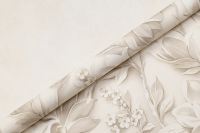 Обои Артекс Absolute 10981-03 Винил на флизелине (1,06*10,05) Бежевый, Цветы/Листья — фото 8, Обои для стен