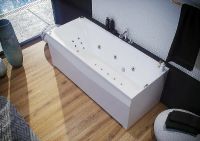 Акриловая ванна Aquatek Альфа 140x70 ALF140-0000024 без гидромассажа с фронтальной панелью с каркасом (разборный) со слив-переливом (справа) — фото 3, Акриловые ванны