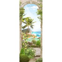 Фотообои Divino T-262 Фактура живопись Винил на флизелине (1*2,7) Разноцветный, Пейзаж — фото 2, Обои для стен