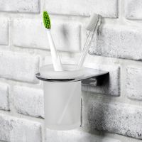 Стакан для зубных щеток WasserKRAFT Kammel K-8328 Хром — фото 2, Мыльницы