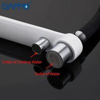 Смеситель для кухни Gappo G4398-9 Белый Черный — фото 4, Смесители для кухни