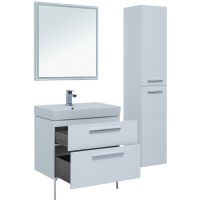 Товар: Тумба под раковину Aquanet Nova 75 242262 подвесная Белый глянец - фото 7 Тумба под раковину Aquanet Nova 75 242262 подвесная Белый глянец — фото 7, Мебель для ванной