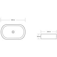 Раковина-чаша Ceruttispa 50 CR0055B MMW2 СТ9542 Белый матовый мрамор — фото 3, Раковины накладные