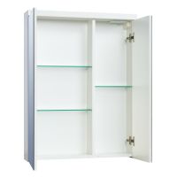 Зеркальный шкаф Aquaton Брук 60 1A200502BC010 с подсветкой Белый — фото 4, Зеркальные шкафы в ванную