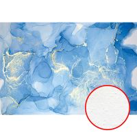 Фреска Ortograf Fluid art 34039 Фактура бархат FX Флизелин (4*2,7) Синий, Абстракция — фото 1, Фрески