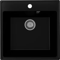 Кухонная мойка Ulgran Quartz Forte 505-07 Уголь — фото 1, Кухонные мойки