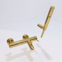 Товар: Смеситель для ванны Paffoni Light LIG023HG Золото - фото 2 Смеситель для ванны Paffoni Light LIG023HG Золото — фото 2, Смесители