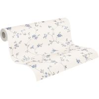 Обои AS Creation Maison Charme Винил на флизелине (0,53*10,05) Белый/Серый/Синий, Цветы арт-39071-3 — фото 2, Обои для стен