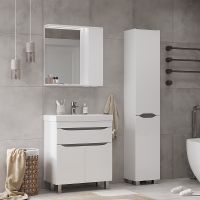 Зеркало со шкафом Volna Lake 70 R zsLAKE70.R-01 с подсветкой Белое — фото 5, Зеркальные шкафы в ванную