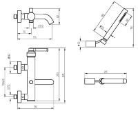 Товар: Смеситель для ванны Migliore Ermitage Mini 30851 Черный матовый - фото 3 Смеситель для ванны Migliore Ermitage Mini 30851 Черный матовый — фото 3, Смеситель для ванны