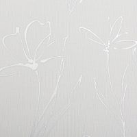 Обои Andrea Rossi Cheradi 54390-1 Винил на флизелине (1,06*10,05) Белый/Серебряный, Цветы — фото 2, Обои для стен