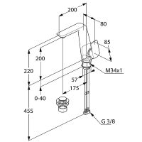 Товар: Смеситель для раковины Kludi Ameo 410250575 Хром - фото 5 Смеситель для раковины Kludi Ameo 410250575 Хром — фото 5, Смесители для раковины