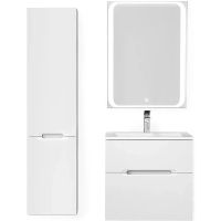 Тумба под раковину Jorno Modul 65 Mоl.01.62/P/W подвесная Белый глянец — фото 18, Тумбы под раковину