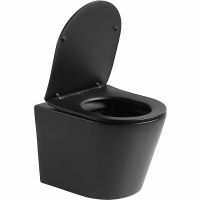 Унитаз Vincea Piatti VT1-11SMB подвесной Черный матовый с сиденьем Микролифт — фото 3, Подвесные унитазы