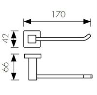 Держатель запасного рулона Kaiser KH-4320 Бронза — фото 2, Аксессуары для ванной