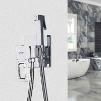 Гигиенический душ со смесителем Gappo G7217-8 Белый Хром — фото 4, Гигиенические души