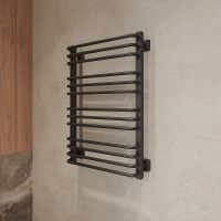 Водяной полотенцесушитель EWRIKA Кассандра Pd 80x50 510487 Черный матовый — фото 3, Водяные полотенцесушители