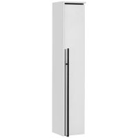 Шкаф пенал Roca Aneto 23 R 857467806 подвесной Белый глянец Черный матовый — фото 1, Мебель для ванной