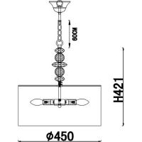 Товар: Подвесной светильник Crystal Lux Armando SP4 Chrome Белый Хром - фото 3 Подвесной светильник Crystal Lux Armando SP4 Chrome Белый Хром — фото 3, Подвесные светильники