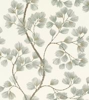 Обои RASCH Garden 866902 Винил на флизелине (0,53*10,05) Белый/Зеленый/Коричневый, Листья — фото 2, Обои для стен