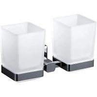 Стакан для зубных щеток Gappo G38 G3808 двойной Хром — фото 1, Стаканы для зубных щеток