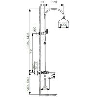 Товар: Душевая система Kaiser Aria 03182-3 с термостатом Золото - фото 2 Душевая система Kaiser Aria 03182-3 с термостатом Золото — фото 2, Душевое оборудование. Душевая программа