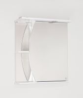 Товар: Зеркало Style Line Эко волна Камелия 60 С с подсветкой и полками Белый глянец - фото 7 Зеркало Style Line Эко волна Камелия 60 С с подсветкой и полками Белый глянец — фото 7, Мебель для ванной