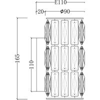 Настенный светильник Maytoni Modern Talento DIA008WL-1CH Прозрачный Хром — фото 6, Светильники