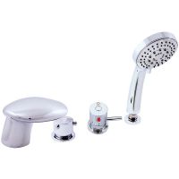 Смеситель на борт ванны Rav Slezak Dunaj Termostat с термостатом Хром арт-DT271.5P — фото 1, Смесители на борт ванны