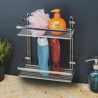 Товар: Полка корзина Tekno-tel ES067G Золото - фото 2 Полка корзина Tekno-tel ES067G Золото — фото 2, Полки для ванной и душа