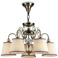 Товар: Люстра Maytoni Elegant Vintage ARM420-05-R Белая Бронза Антик - фото 2 Люстра Maytoni Elegant Vintage ARM420-05-R Белая Бронза Антик — фото 2, Люстры
