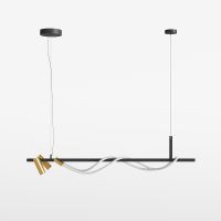 Товар: Подвесной светильник Maytoni Modern Tau MOD166PL-L30GB3K Белый Черный Золото - фото 3 Подвесной светильник Maytoni Modern Tau MOD166PL-L30GB3K Белый Черный Золото — фото 3, Подвесные светильники