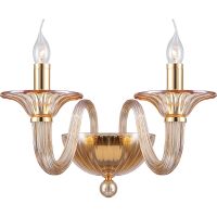Настенный светильник Crystal Lux Dream AP2 Янтарный Золото — фото 1, Светильники