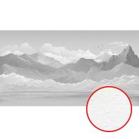 Фреска Ortograf Горы 33625 Фактура бархат FX Флизелин (5,5*3) Серый, Горы/Абстракция — фото 1, Фрески