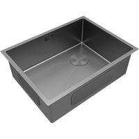 Товар: Кухонная мойка Paulmark Next-Skew 58 Uni PM885844-MG Матовый серый - фото 2 Кухонная мойка Paulmark Next-Skew 58 Uni PM885844-MG Матовый серый — фото 2, Кухонные мойки