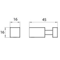 Крючок Emco Liaison 1875 001 02 Хром — фото 2, Крючки для полотенец