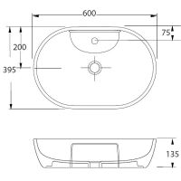 Товар: Раковина beWash Bogen 60 88611173 Латте - фото 3 Раковина beWash Bogen 60 88611173 Латте — фото 3, Раковины