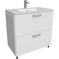 Тумба с раковиной Iddis Brick 80 BRI80WFi95K Белая — фото 1, Тумбы с раковиной