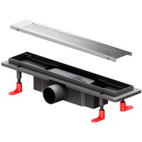 Товар: Душевой лоток AM.PM PrimeFlow 40 W02SC-P11-040-01SB с решеткой Хром матовый Cut Gradient - фото 2 Душевой лоток AM.PM PrimeFlow 40 W02SC-P11-040-01SB с решеткой Хром матовый Cut Gradient — фото 2, Душевые лотки