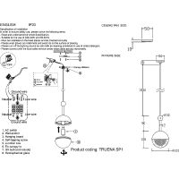 Подвесной светильник Crystal Lux Truena SP1 Nickel Прозрачный Никель — фото 5, Подвесные светильники