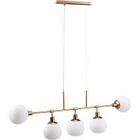 Товар: Подвесной светильник Maytoni Modern Erich MOD221-PL-05-G Белый Латунь - фото 7 Подвесной светильник Maytoni Modern Erich MOD221-PL-05-G Белый Латунь — фото 7, Подвесные светильники