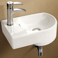 Раковина WeltWasser Aisbach 5014 L 41 10000003876 Белый глянец — фото 1, Мини-раковины