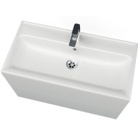 Тумба с раковиной Marka One Elena 80П подвесная Белый глянец арт-У96880 — фото 3, Тумбы с раковиной