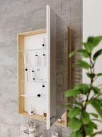 Зеркальный шкаф 1MarKa Mira 60 У84861 Дуб сонома — фото 2, Зеркальные шкафы в ванную