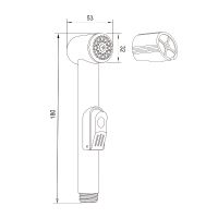 Гигиенический душ Olive's DH101 Хром — фото 4, Гигиенические души