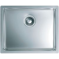 Кухонная мойка Alveus Quadrix 50 BRS-90 550x450x200 1102606 Брашированная сталь — фото 1, Кухонные мойки