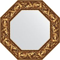 Зеркало Evoform Octagon 59х59 BY 3829 в багетной раме - Византия золото 99 мм — фото 1, Мебель для ванной