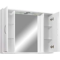 Товар: Зеркало со шкафом Stella Polar Концепт 80/С SP-00000059 с подсветкой Белое - фото 2 Зеркало со шкафом Stella Polar Концепт 80/С SP-00000059 с подсветкой Белое — фото 2, Зеркальные шкафы в ванную